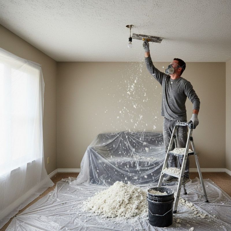 Knockdown Ceiling Removal in Dayton, OH