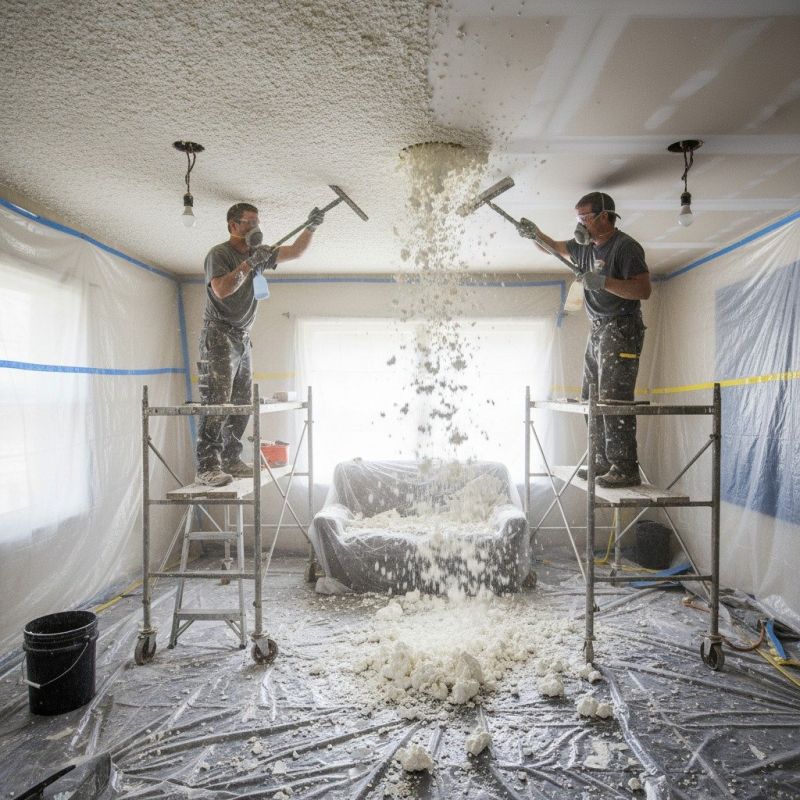 Knockdown Ceiling Removal in Terre Haute, IN