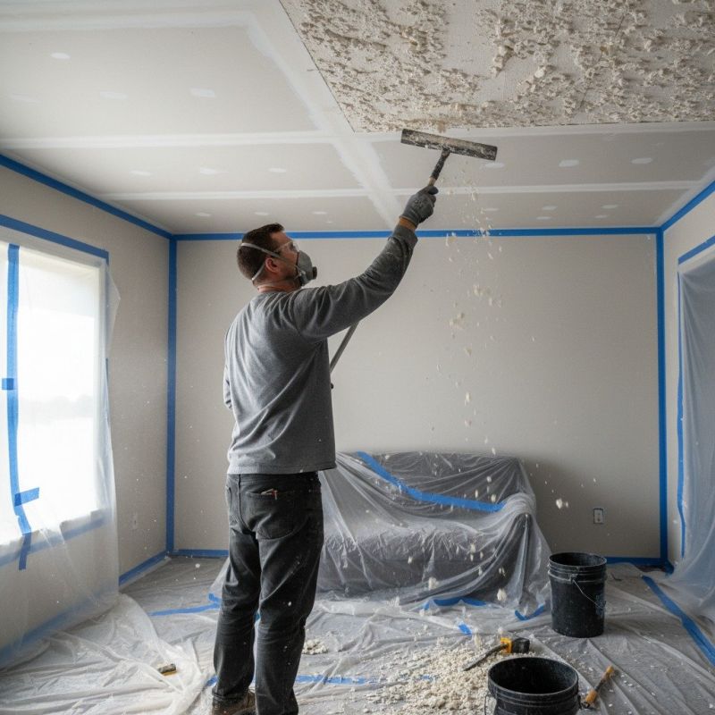 Swirl Ceiling Removal in Roswell, GA